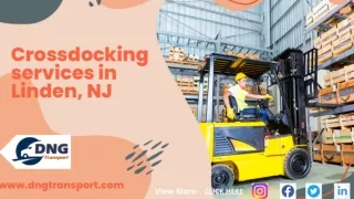 Best Cross docking service provider Linden New Jersey