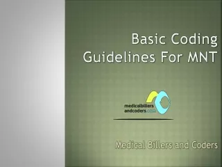 basic coding guidelines for mnt