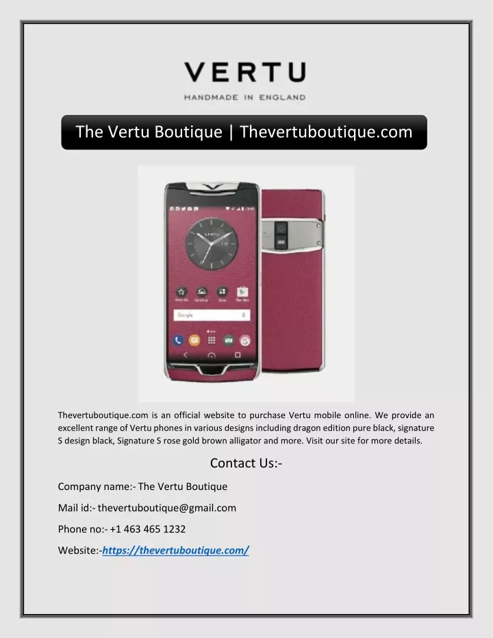 the vertu boutique thevertuboutique com