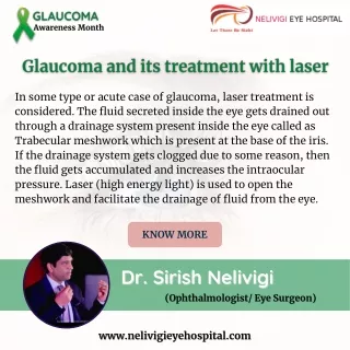Glaucoma and its Laser Treatment - Best Eye Surgeon Near Me in Bellandur, Bangalore -Nelivigi Eye Hospital