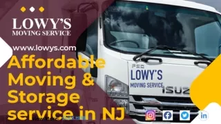 Affordable Moving & Storage services in New Jersey