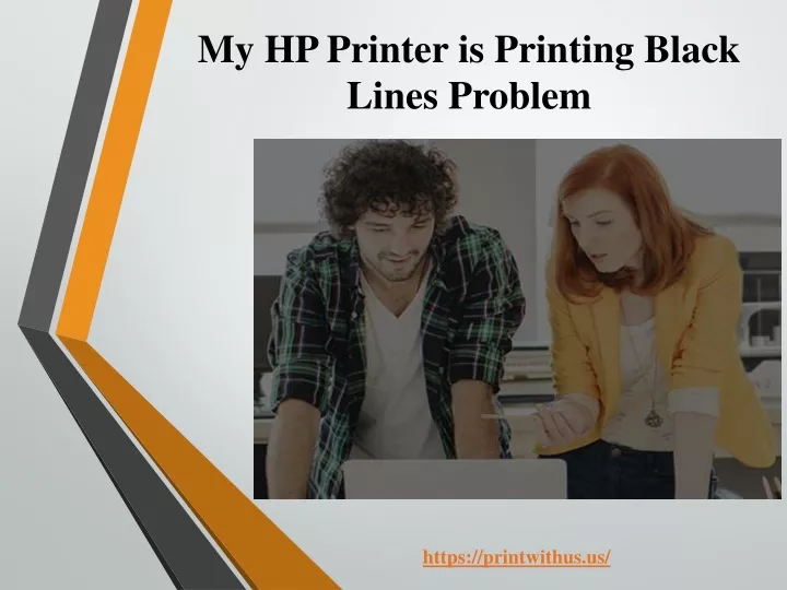 my hp printer is printing black lines problem