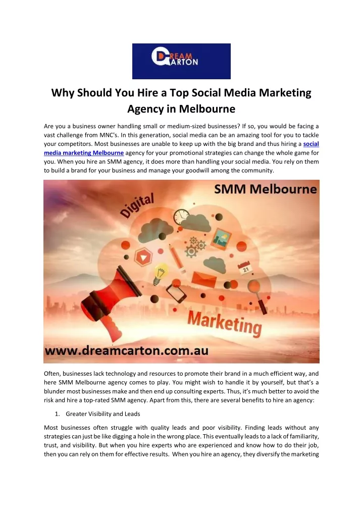 why should you hire a top social media marketing