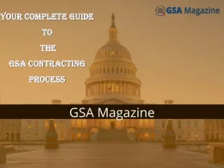 GSA Schedule Information & Benefits by GSA Magazine