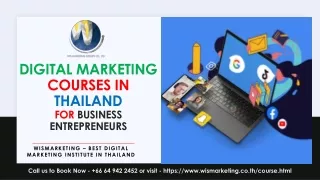 Digital Marketing Courses In Thailand For Business Entrepreneurs