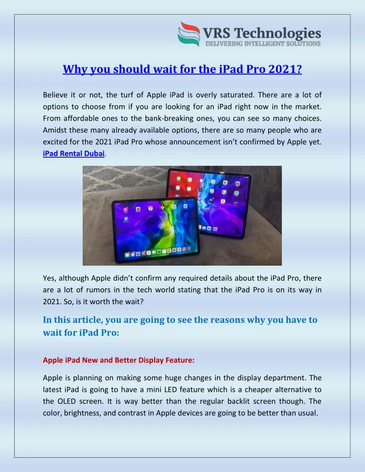 why you should wait for the ipad pro 2021