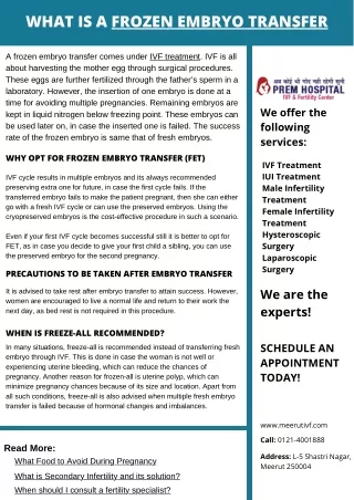 what is a frozen embryo transfer