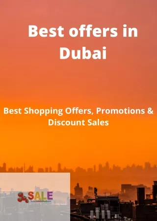 best offers in dubai