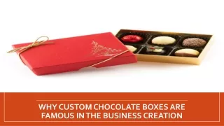 why custom chocolate boxes are famous in the business creation
