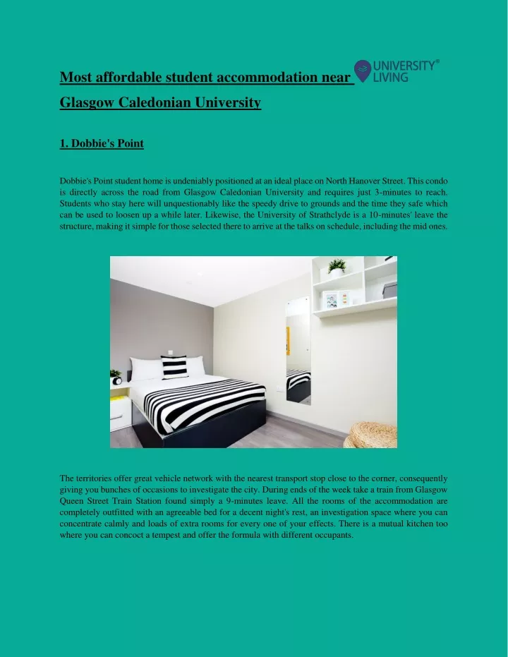 most affordable student accommodation near