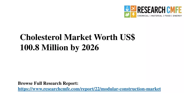 cholesterol market worth us 100 8 million by 2026
