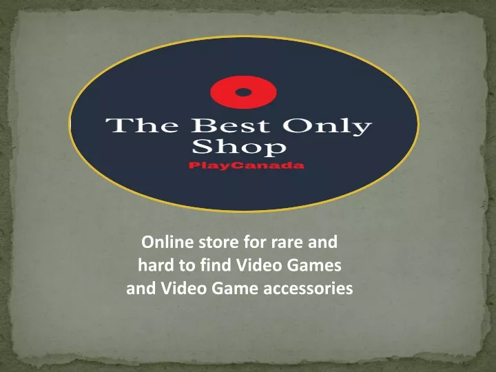 online store for rare and hard to find video games and video game accessories