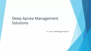 sleep apnea management solutions