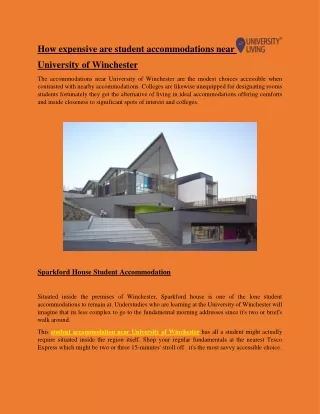 how expensive are student accommodations near