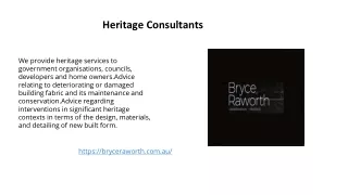Heritage Consultants