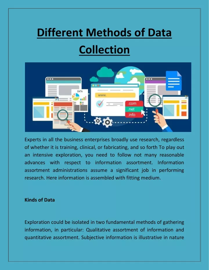 different methods of data collection