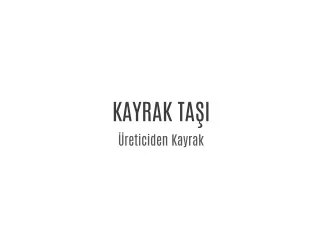 Kayrak Taaşı