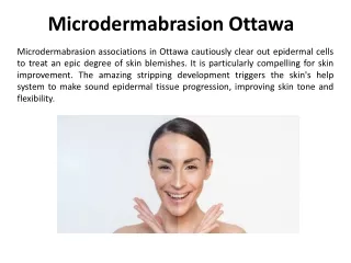 Microdermabrasion in Ottawa