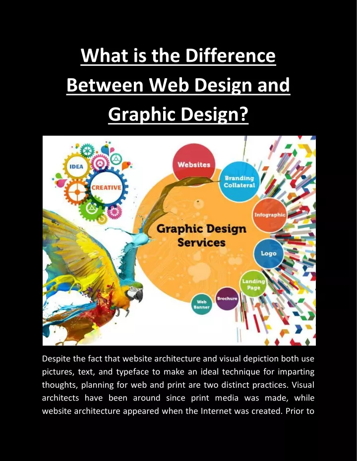 what is the difference between web design