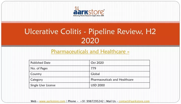 ulcerative colitis pipeline review h2 2020