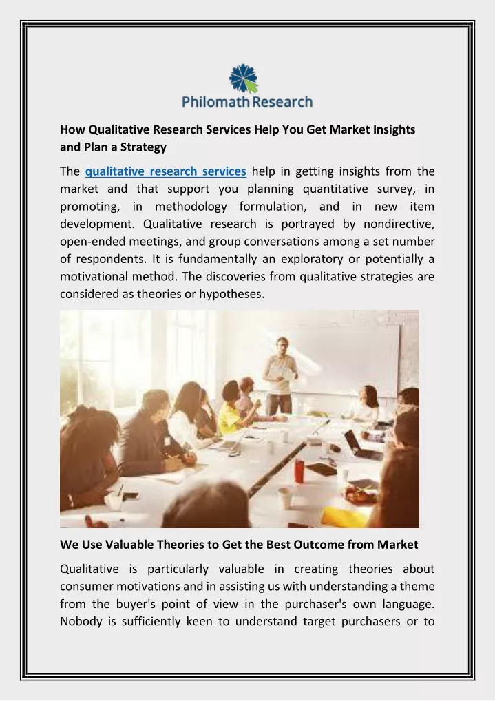 how qualitative research services help