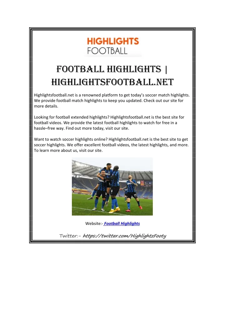 football highlights highlightsfootball net