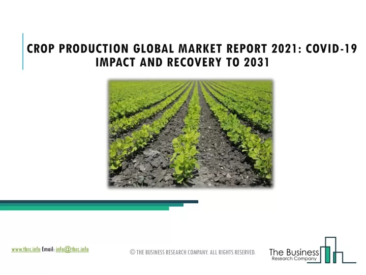 crop production global market report 2021 covid