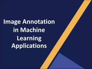 image annotation in machine learning applications