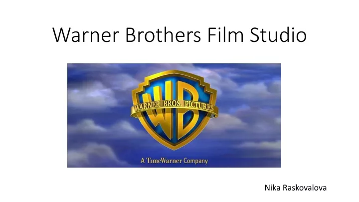 warner brothers film studio