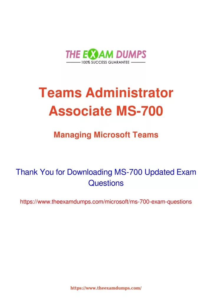 teams administrator associate ms 700