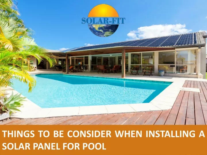 things to be consider when installing a solar