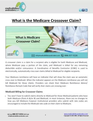 what is the medicare crossover claim