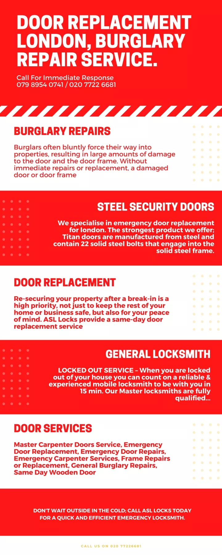 door replacement london burglary repair service