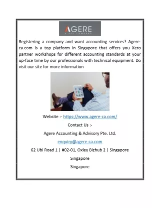 Singapore Xero Partner | Agere-ca.com