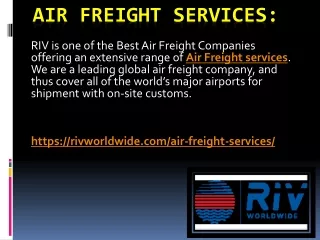 Air Freight Services: