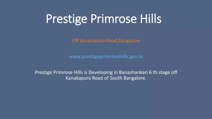 prestige primrose hills prestige primrose hills