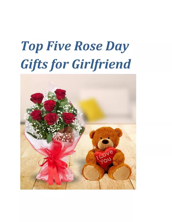 top five rose day gifts for girlfriend