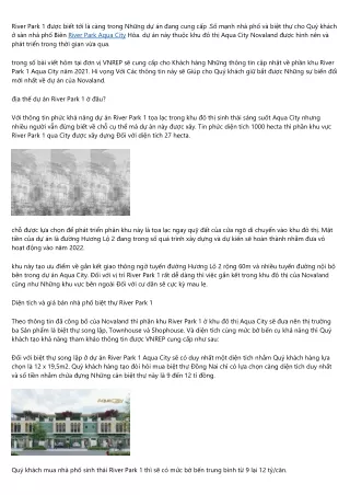 river park 1 c bi t t i l c ng trong