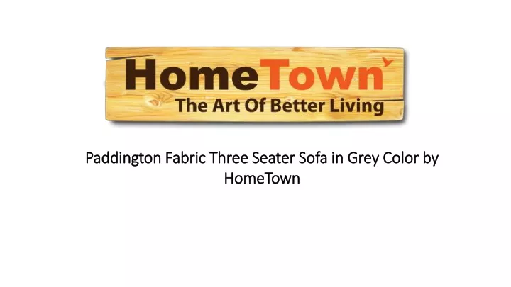 paddington fabric three seater sofa in grey color