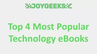 Top 4 Most Popular Technology eBooks