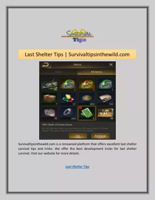 Last Shelter Tips | Survivaltipsinthewild.com