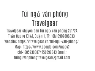 Túi ngủ văn phòng Travelgear