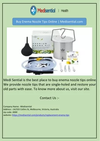 buy enema nozzle tips online medisential com