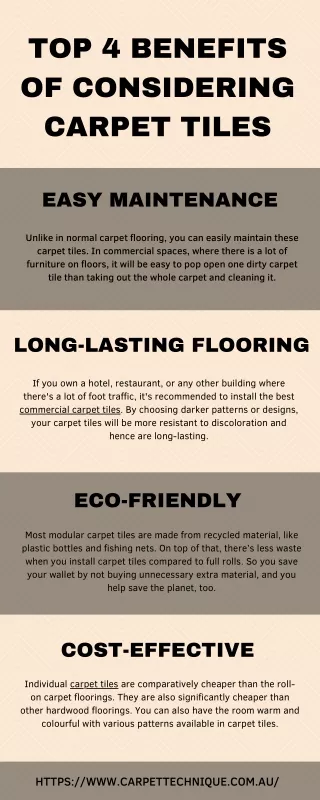 Top 4 Benefits of Considering Carpet Tiles