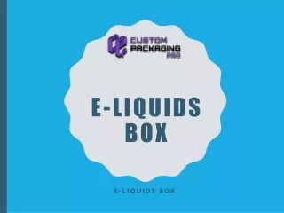 E-liquids Box