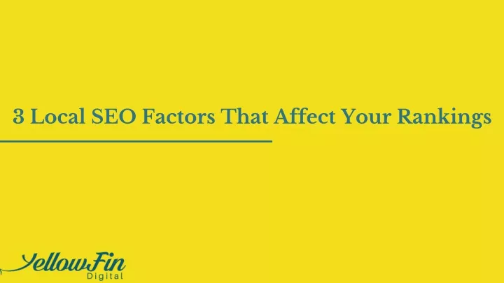 3 local seo factors that affect your rankings