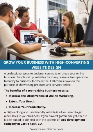 grow your business with high converting website