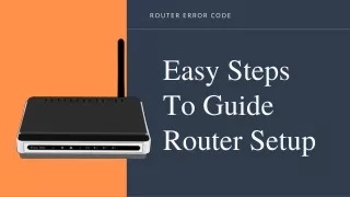 router error code