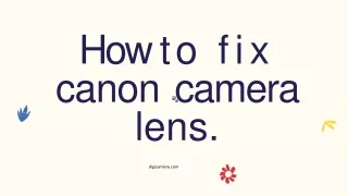 How to take off camera lens canon
