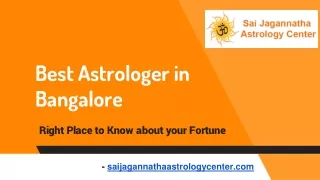 Astrologer in Bangalore - saijagannathaastrologycenter.com
